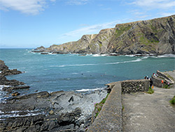 Seawall at Hartland Quay