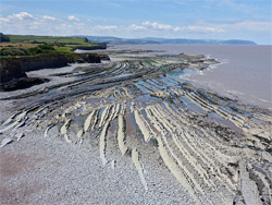 Terraces at low tide