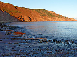 The sea, near sunset