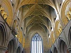 Ceiling and upper walls