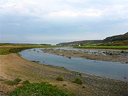 Sandbanks in the river