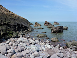 Semi-submerged rocks