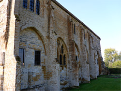 North cloister wall