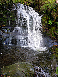 Waterfall and pool