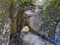 Water through an arch