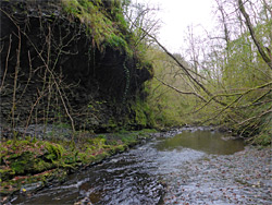 Overhanging cliff