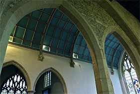 Column and roof