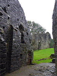 West wall of the hall