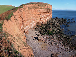 Cliff east of Otterton Point