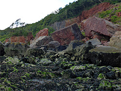 Huge red rocks