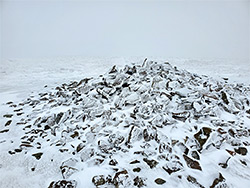 Summit cairn