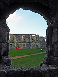 Path across the inner bailey