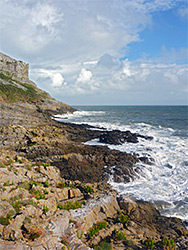 West of Pwll-du Point