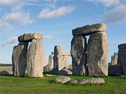 Two pairs of capped stones