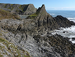 Jagged rocks