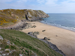 Above the beach