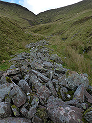 Line of boulders