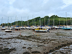 Boats at low tide