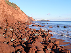 Red boulders