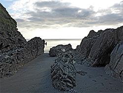 Sand and rocks