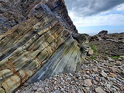 Brown and grey rock