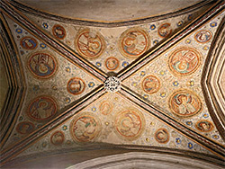 Ceiling of the guardian angels chapel