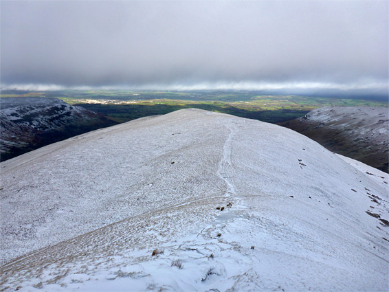 Bryn-teg - view north, towards Brecon