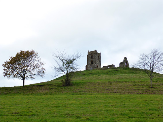 Church and trees