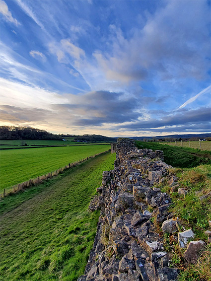 The west town wall, looking north