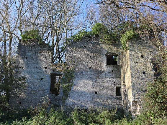 East walls of the mansion