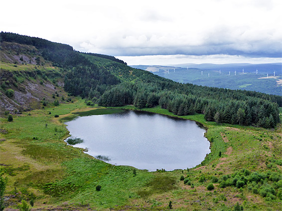 Above the lake