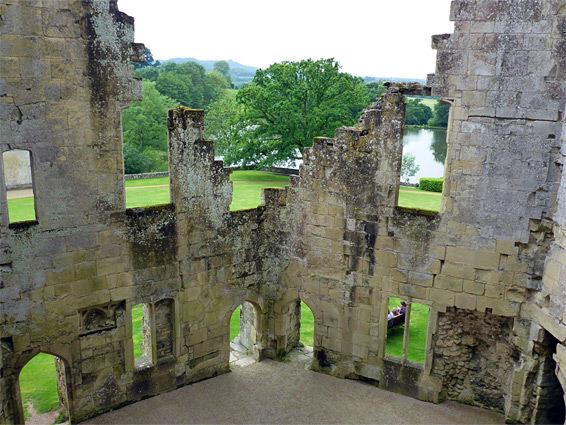 Walls of the courtyard