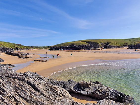 People on the sandy beach