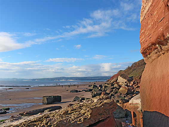 Red cliff at Sandy Bay