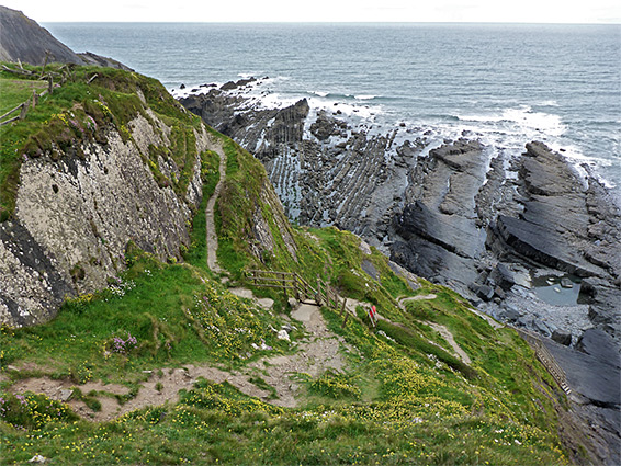 Path down to Speke's Mill Beach