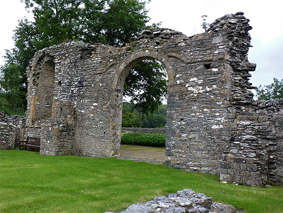 Interior of the west wall