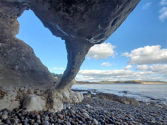 Slender column in the chalk of West Ebb