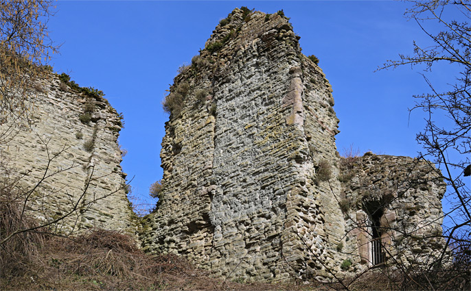 West side of the gatehouse